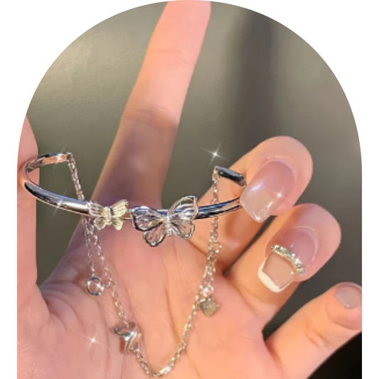 French Super Fairy Double-layer Butterfly Bracelet
