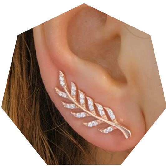 Elegant And Sexy Leaf Crawler Earrings