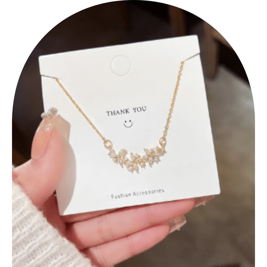 Stainless Steel Chain Flower Petals Shape Pendant